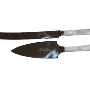 Treasure Masters Stainless Steel Sheffield England Cake Knife & Server Pearl
